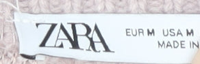 Womens UK Size M Zara Pink Pullover Jumper