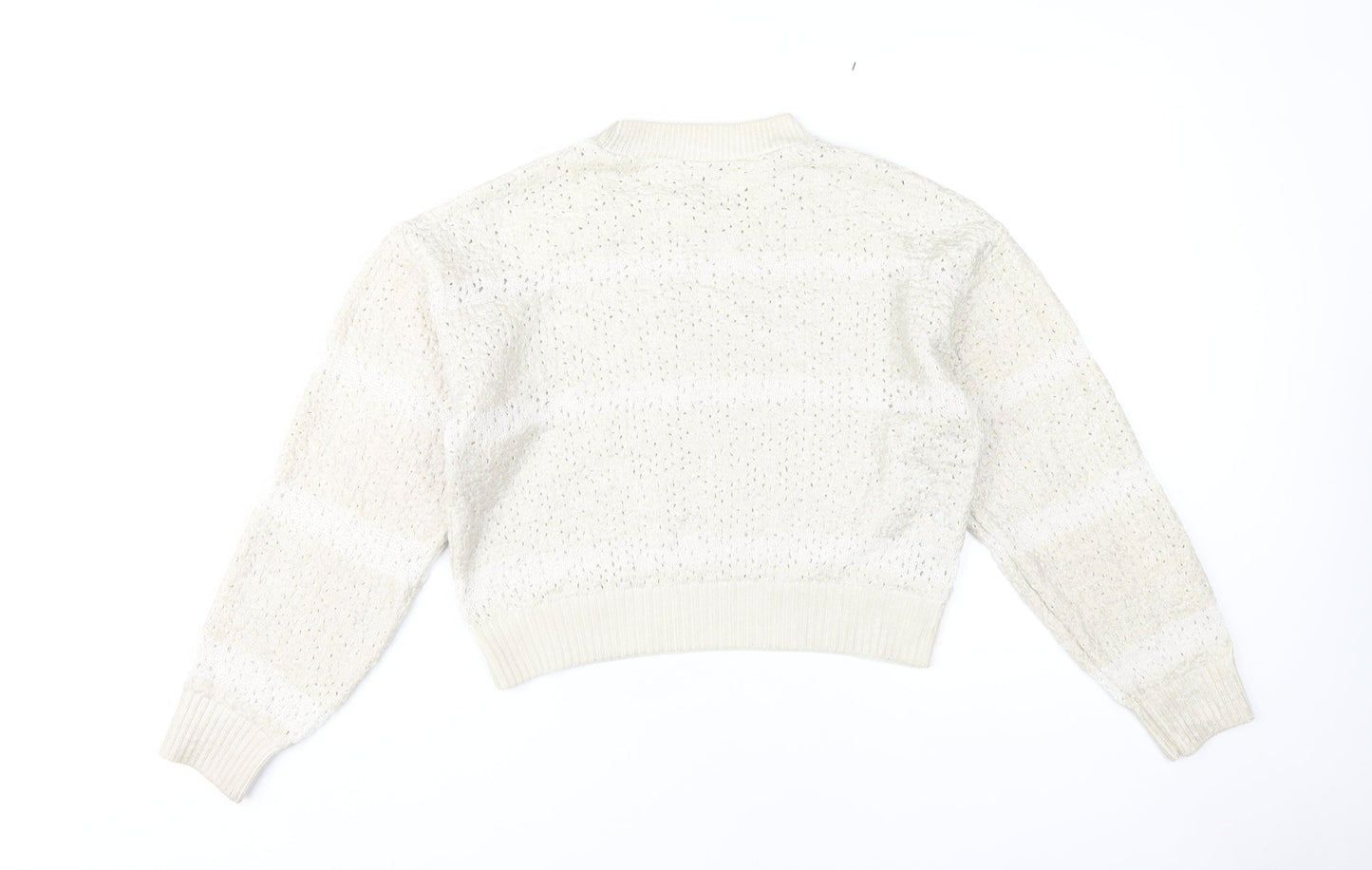 Womens UK Size M MNG Ivory Pullover Jumper