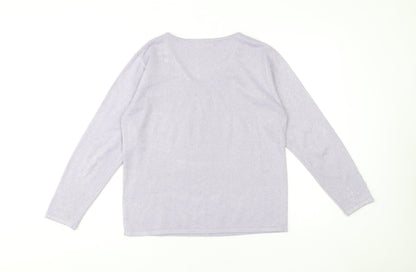 Womens UK Size S Bonmarché Purple Pullover Jumper