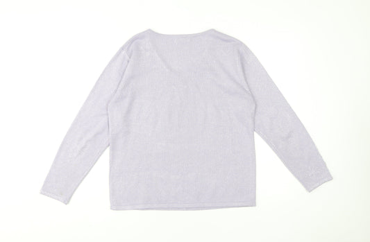 Womens UK Size S Bonmarché Purple Pullover Jumper