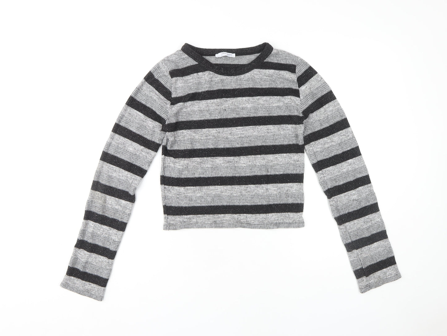 Womens UK Size 12 Zara Grey Pullover Jumper
