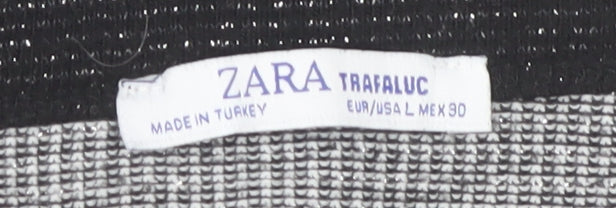 Womens UK Size 12 Zara Grey Pullover Jumper