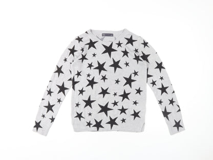 Womens UK Size 8 Marks and Spencer Grey Pullover Jumper