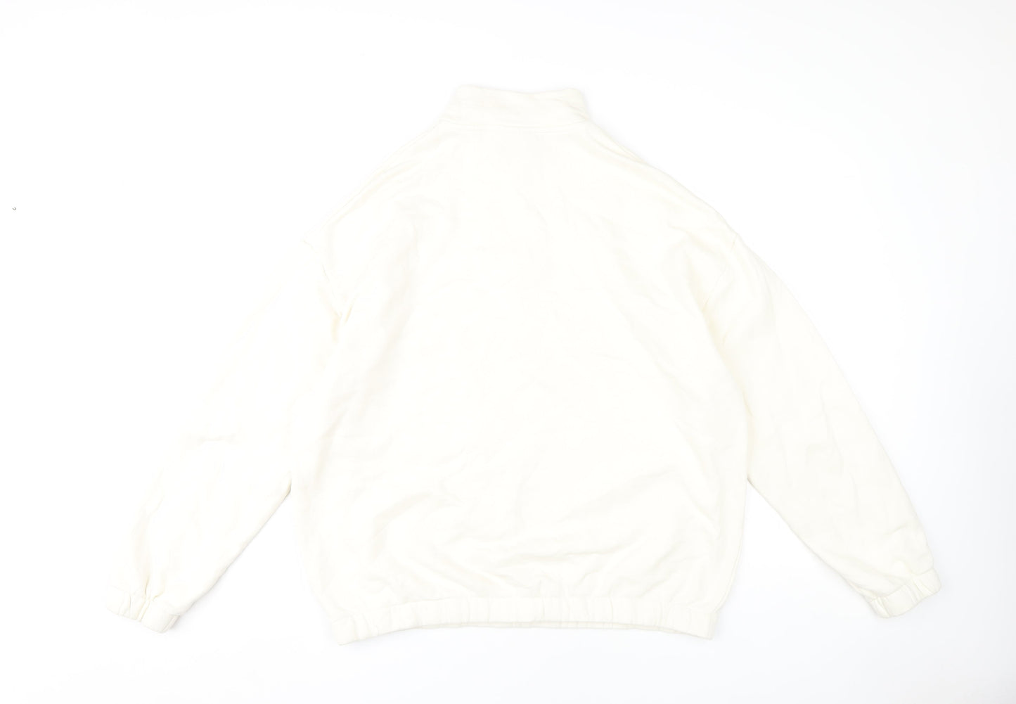 Unisex Adults UK Size L ASOS DESIGN White Pullover Sweatshirt