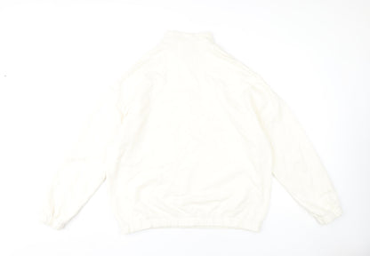 Unisex Adults UK Size L ASOS DESIGN White Pullover Sweatshirt