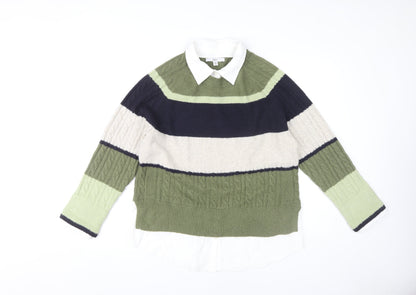 Womens UK Size M NEXT Multicoloured Pullover Jumper