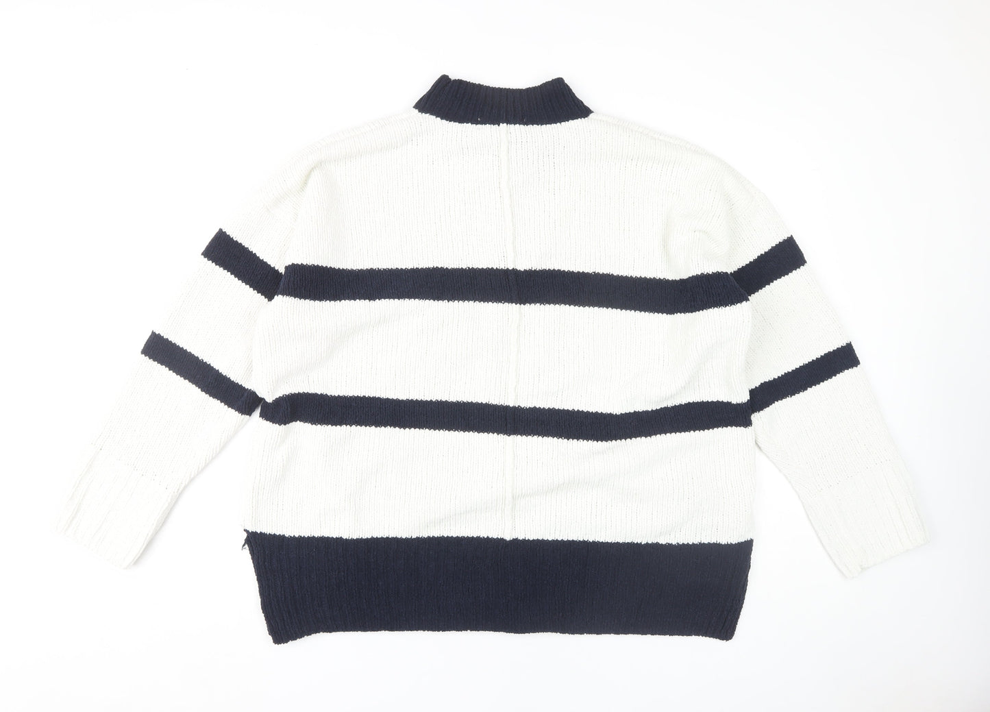Womens UK Size XL Marks and Spencer White Pullover Jumper