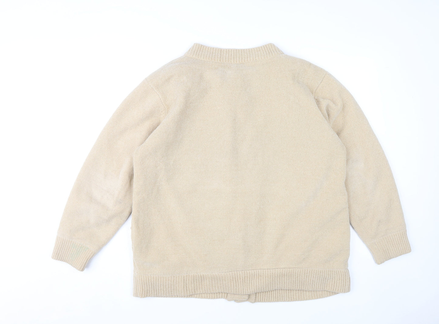 Womens UK Size M/L Reflect Collection Beige Cardigan Jumper