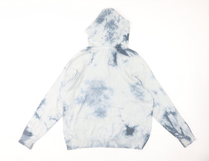 New Look Women's Blue Tie-Dye Pullover Hoodie, S, Spring