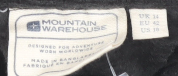 Womens UK Size 14 Mountain Warehouse Black Pullover Sweatshirt