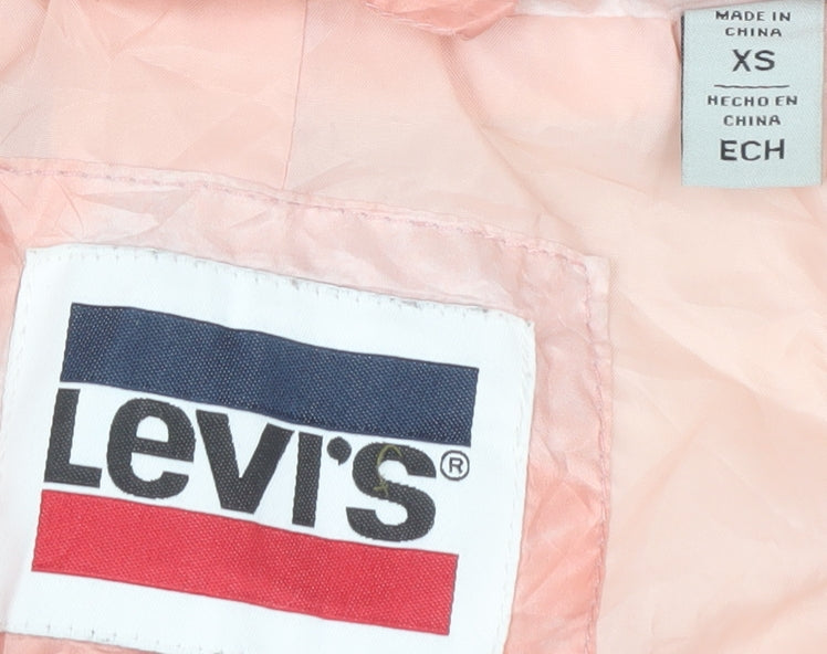 Levi's Pink Women Puffer Jacket XS Casual Winter