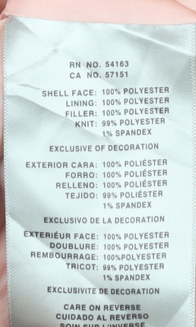 Levi's Pink Women Puffer Jacket XS Casual Winter