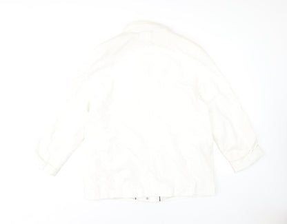 Basler Women's White Polyester Basic Jacket Size 14