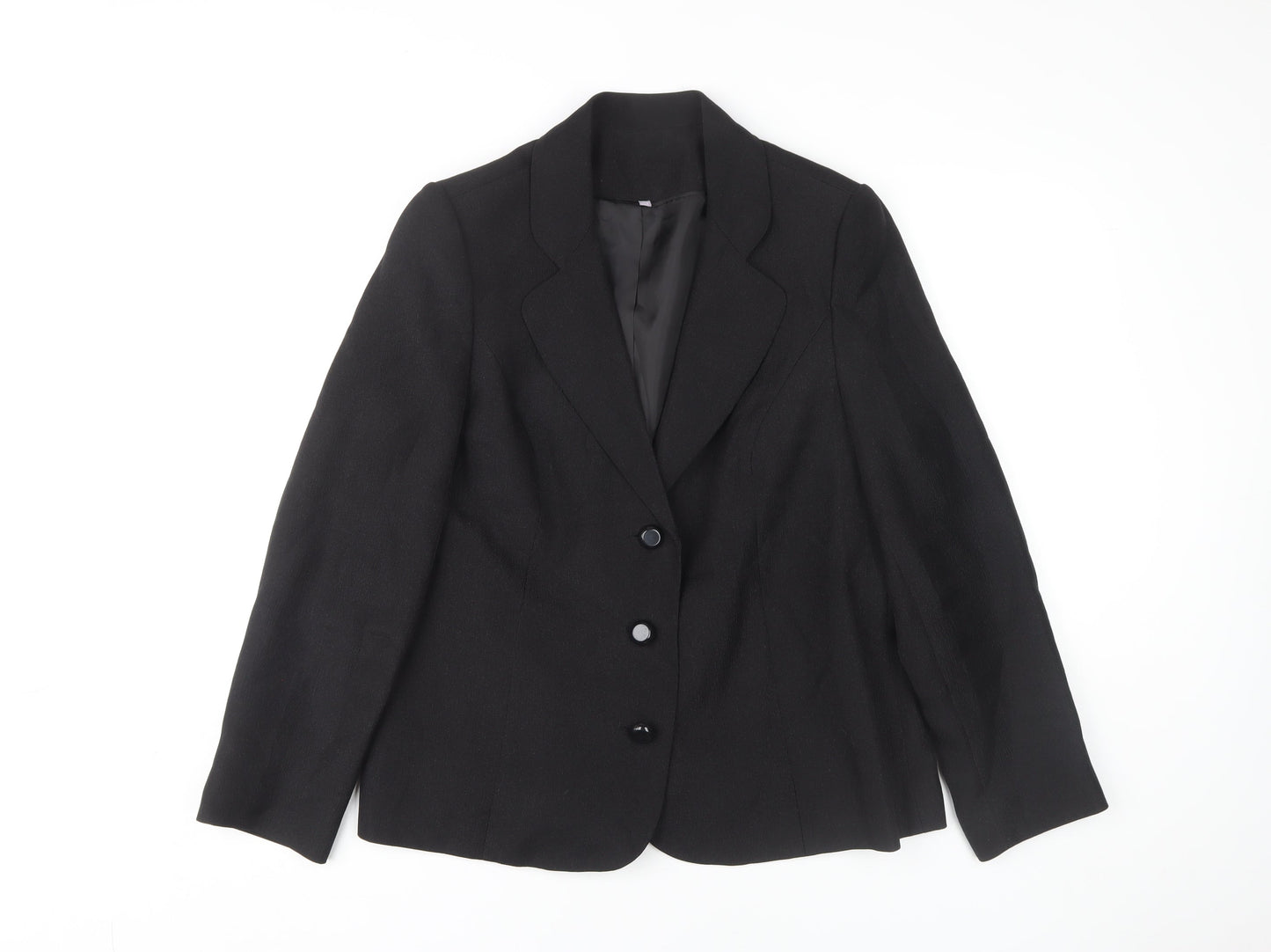 Emma Blake Women's Black Blazer Size 14 Classic Fit