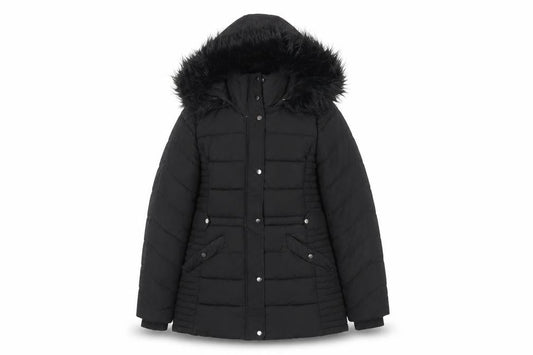 Womens UK Size S Wallis Black Puffer Jacket