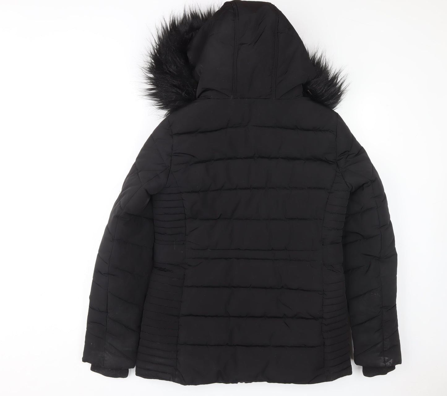 Womens UK Size S Wallis Black Puffer Jacket