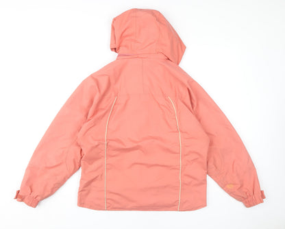 Extrémite Women's Pink S Waterproof Rain Jacket