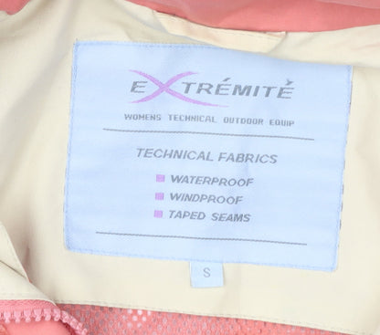 Extrémite Women's Pink S Waterproof Rain Jacket