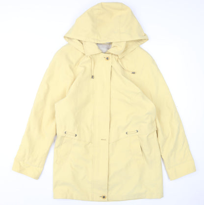 Klass Collection Women's Yellow Hooded Jacket, Size S
