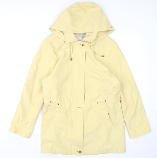 Klass Collection Women's Yellow Hooded Jacket, Size S
