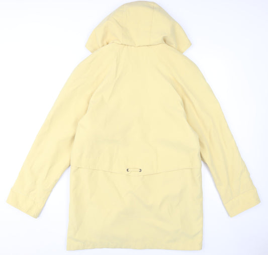 Klass Collection Women's Yellow Hooded Jacket, Size S
