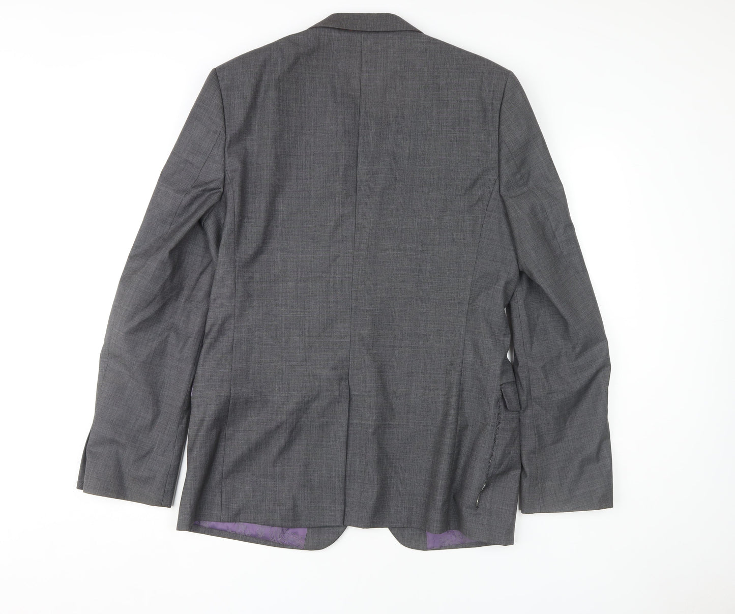 Mens UK Size 40 Ted Baker Regular Grey Suit Jacket