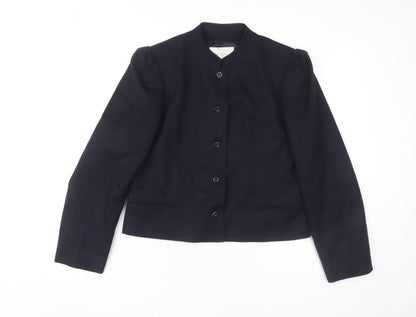 Brian Tucker Women's Black Jacket Size 12 Collarless