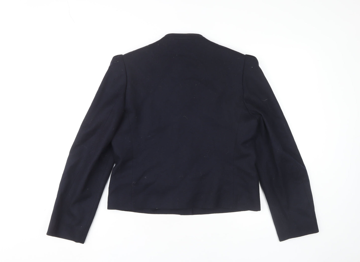 Brian Tucker Women's Black Jacket Size 12 Collarless