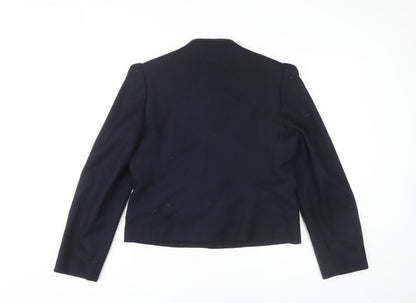 Brian Tucker Women's Black Jacket Size 12 Collarless