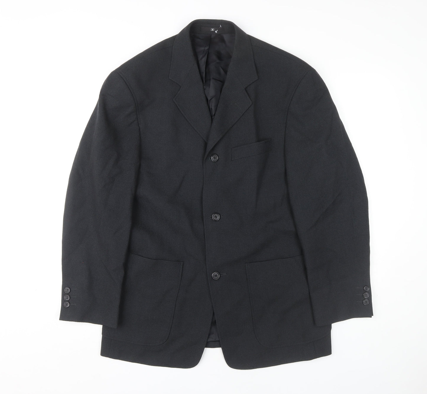 Mens UK Size 38 Ciro Citterio Regular Black Suit Jacket
