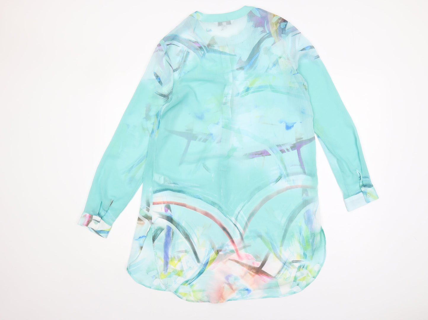 Womens UK Size 8 NEXT Multicoloured Tunic Blouse
