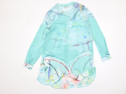 Womens UK Size 8 NEXT Multicoloured Tunic Blouse