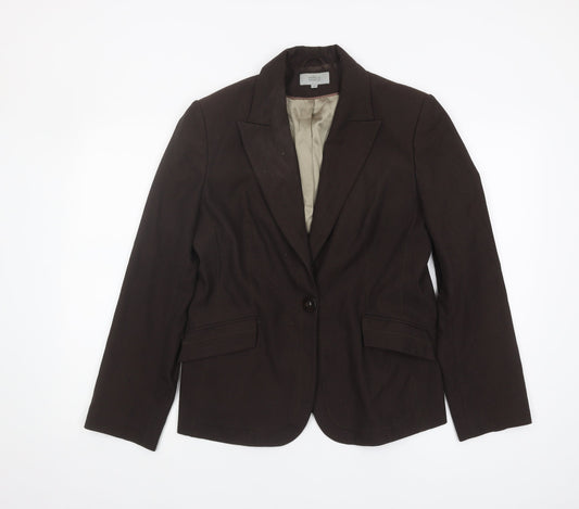 Marks and Spencer Women Brown Blazer Size 14