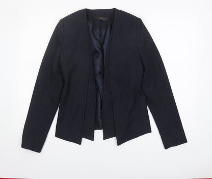 Next Women's Black Pinstripe Blazer, Size 8, Workwear