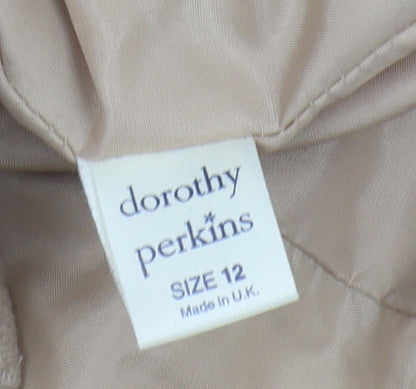 Dorothy Perkins Women's Beige Herringbone Blazer Size 12