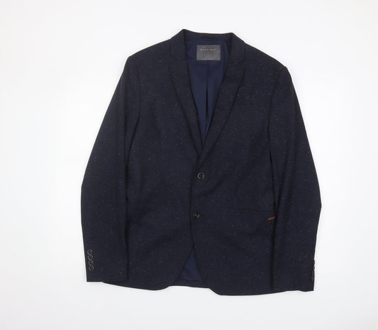 Mens UK Size 40 Zara Man Regular Blue Suit Jacket