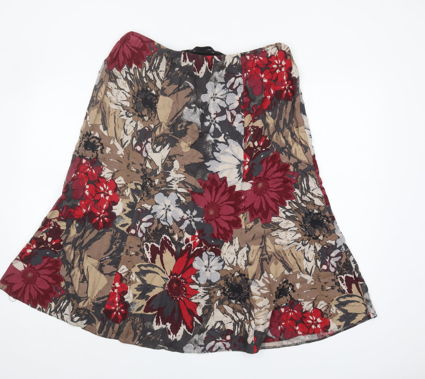 Marks and Spencer Women's Multicoloured A-Line Midi Skirt