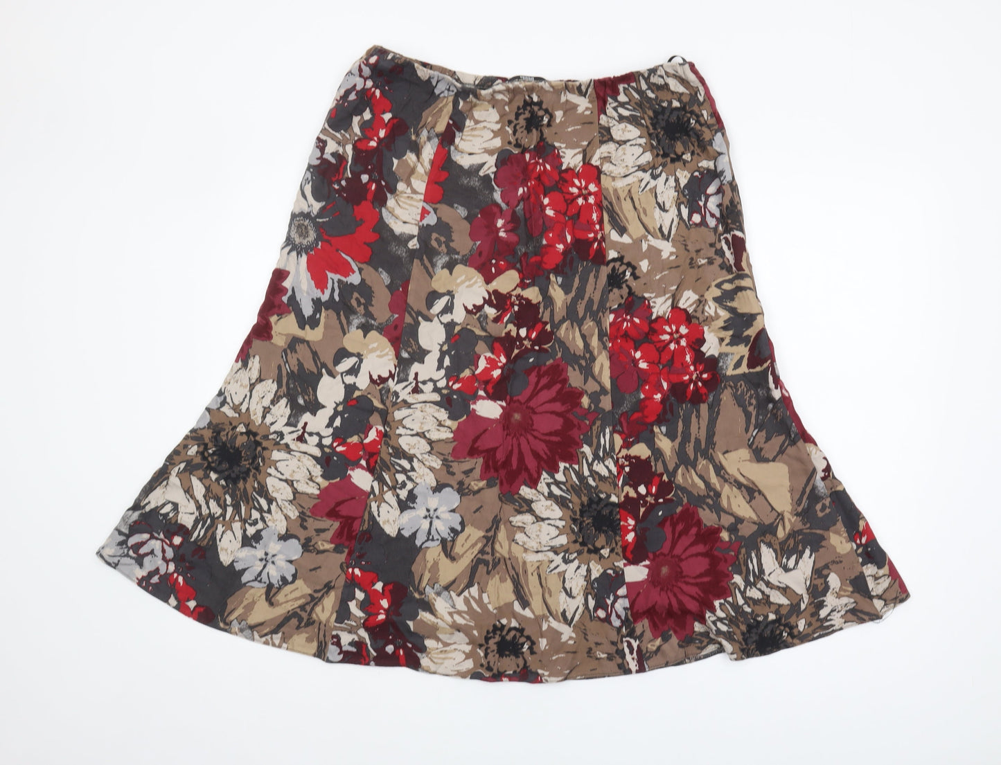 Marks and Spencer Women's Multicoloured A-Line Midi Skirt