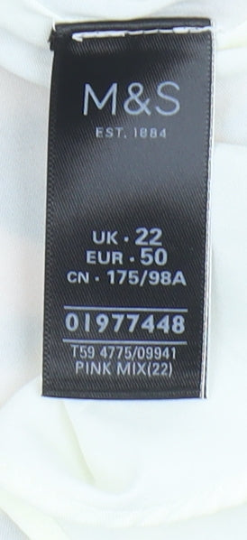 Marks and Spencer Women's Multicoloured Skirt Size 22