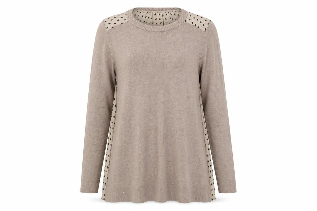 Womens UK Size 12 Marks and Spencer Beige Pullover Jumper
