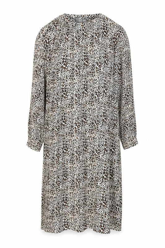 Front view of ASOS Women Animal Print Dress Multicoloured, size 26