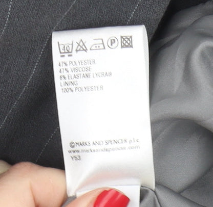 Marks & Spencer Women's Grey Pinstripe Blazer