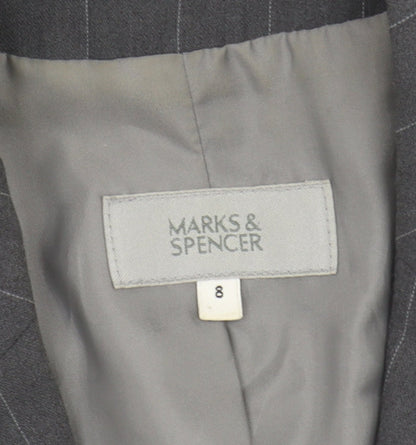 Marks & Spencer Women's Grey Pinstripe Blazer