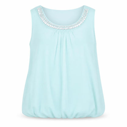 Truworths Women’s Blue Beaded Sleeveless Tank Size 8