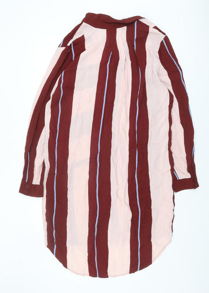 Selected Femme Women Multicoloured Striped Shirt Dress 12