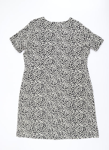 Marks and Spencer Women's Black Print Dress Size 22