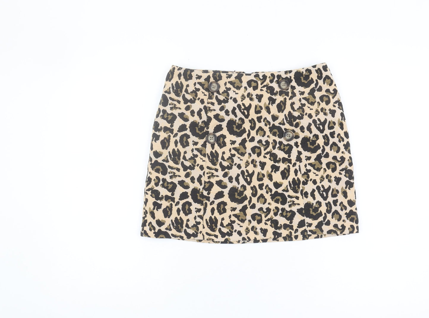 Miss Selfridge Women's Leopard Skirt, Size 10