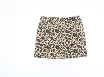 Miss Selfridge Women's Leopard Skirt, Size 10