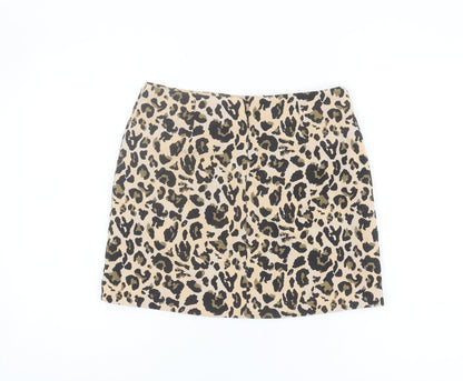Miss Selfridge Women's Leopard Skirt, Size 10