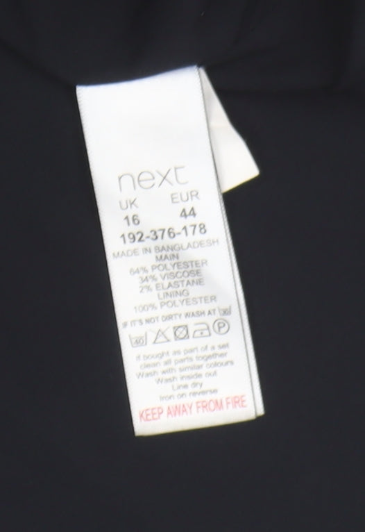 Next Women's Navy Sheath Dress V-Neck Size 16